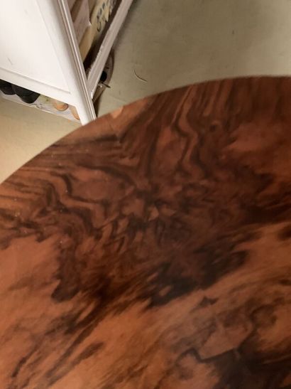 Veneered tripod pedestal table circa 1930...