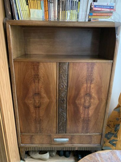 Double-leaf sideboard decorated with stylized...