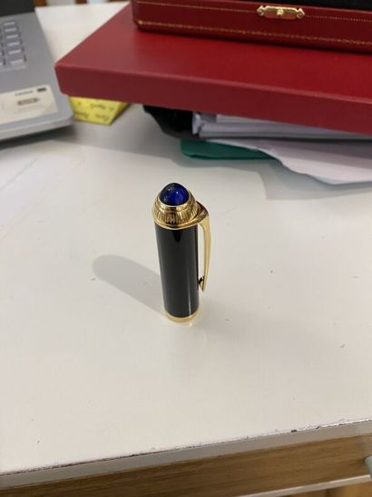 CARTIER, R fountain pen in black composite,...