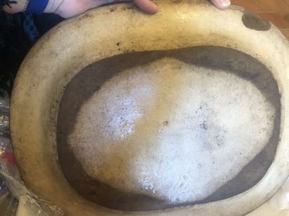 England
Three earthenware dishes decorated...