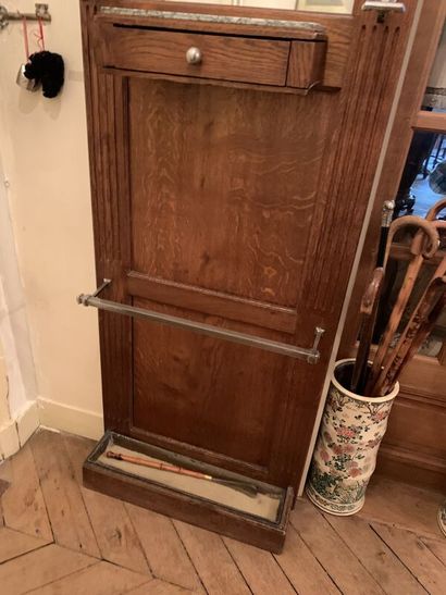 Wall-mounted coat rack and umbrella stand...
