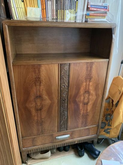 Double-leaf sideboard decorated with stylized...