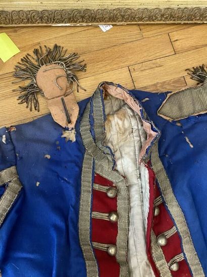 A set of three costumes. 
(accidents, tears,...
