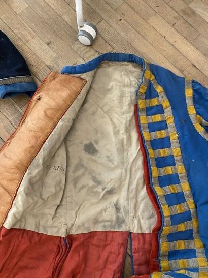 A set of three costumes. 
(accidents, tears,...