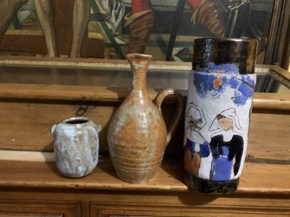 Three various ceramic vases.