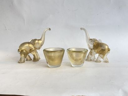 MURANO
Set of decorative glass subjects including...