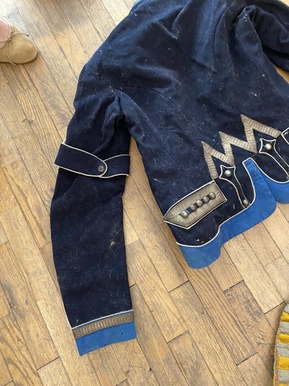 A set of three costumes. 
(accidents, tears,...