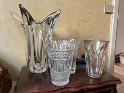 DAUM NANCY France, glass vase. Height: 36...
