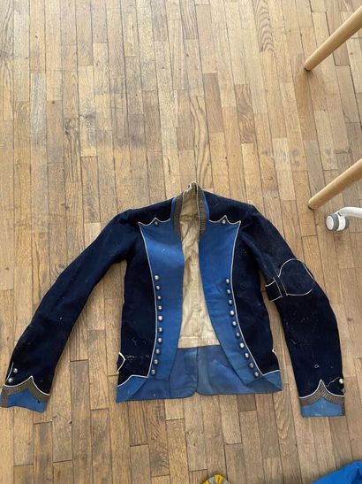 A set of three costumes. 
(accidents, tears,...