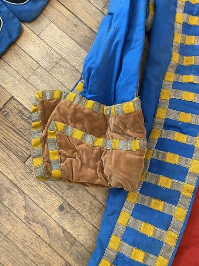 A set of three costumes. 
(accidents, tears,...