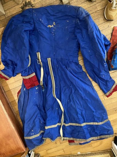 A set of three costumes. 
(accidents, tears,...