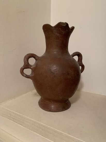 African musical instrument. An earthenware...