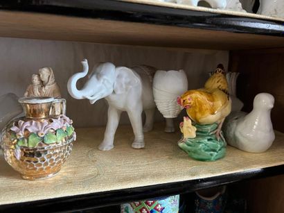 A batch of ceramics including an Art Deco...
