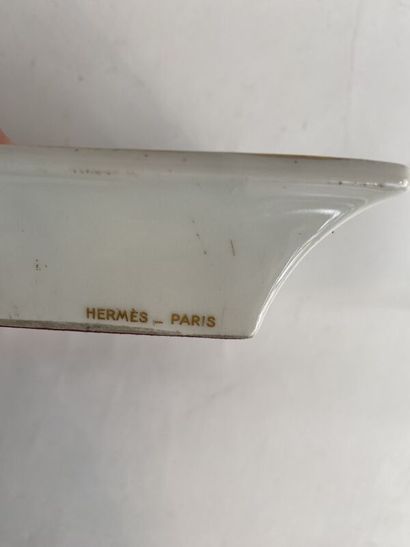 HERMES Paris
Earthenware ashtray with horse...
