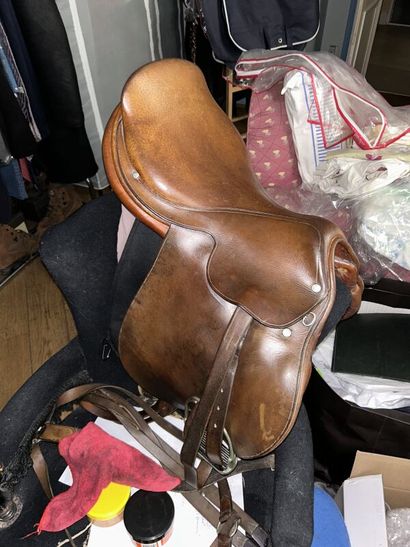 Tan leather saddle + stirrups
HERMÈS AND...