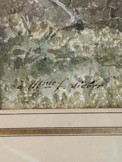 Henry Mouren ? 
Watercolor signed lower right...