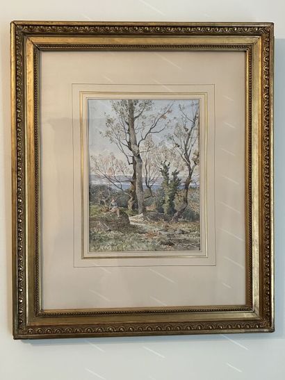 Henry Mouren ? 
Watercolor signed lower right...