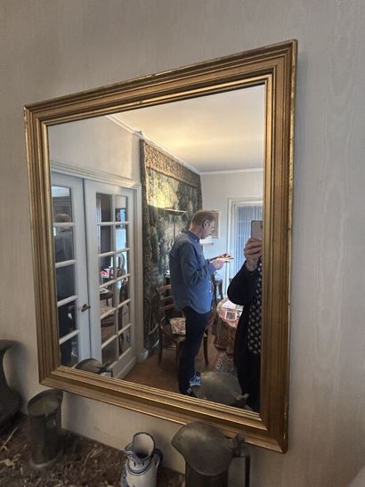 Gilded baguette mirror