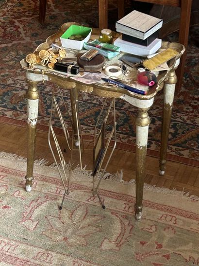 Three small Italian-style giltwood side tables
Wear...