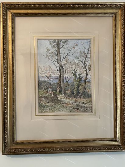 Henry Mouren ? 
Watercolor signed lower right...