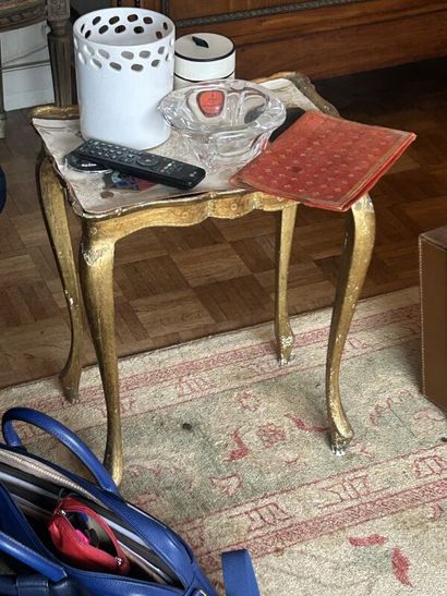 Three small Italian-style giltwood side tables
Wear...