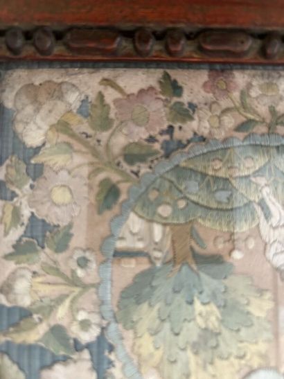 Silk embroidered with a calvary design,
Dim:...
