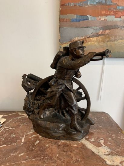 Jean GARNIER
Soldier and his cannon
Bronze...