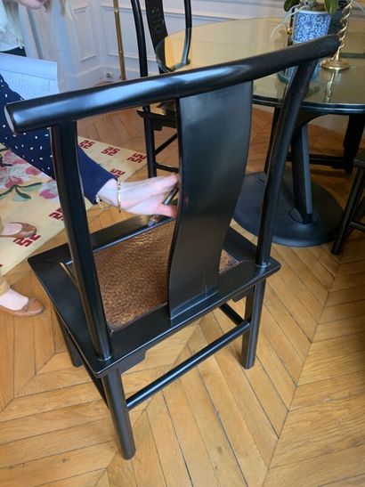CHINA - 20th century
Set of six chairs in...