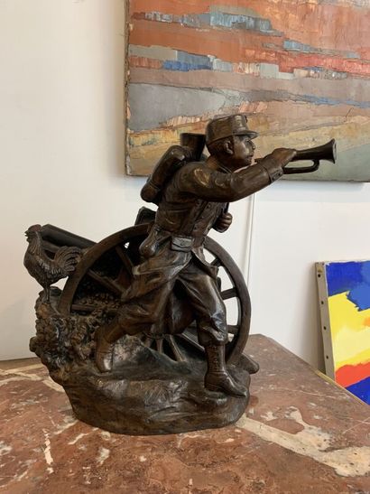 Jean GARNIER
Soldier and his cannon
Bronze...