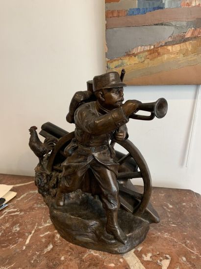 Jean GARNIER
Soldier and his cannon
Bronze...
