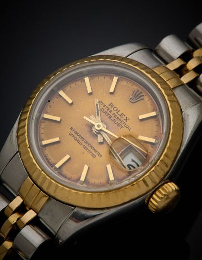 ROLEX 
BRACELET MONTRE en or jaune (750)...