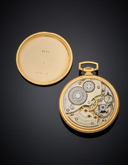MOVADO 
MONTRE de POCHE en or jaune (750‰)....