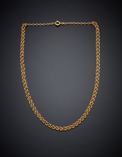 CHAINE en or jaune (750‰). Sans fermoir.
Long.:...