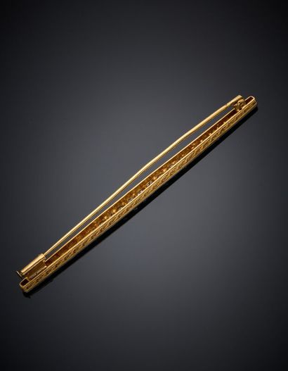 BROCHE barrette en platine (min. 800‰) et...