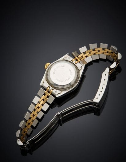 ROLEX 
BRACELET MONTRE en or jaune (750)...