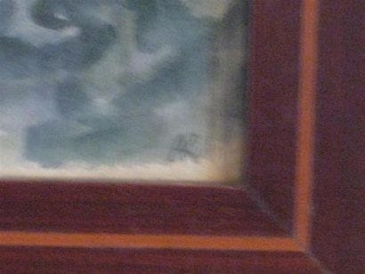Deux aquarelles formant pendant monogrammées...