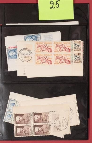 France Lot 853/**(3) 867/72**(4) 883/7**(4...