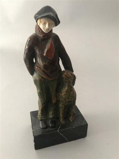JOREL Alfred (1860-1927)
Sculpture chryséléphantine...