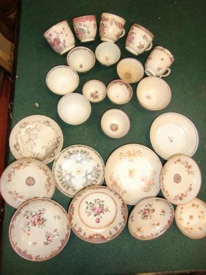 Lot en porcelaine de la Compagnie des Indes...