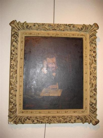A.BARROIS (XIXème siècle)
Homme au cigare...