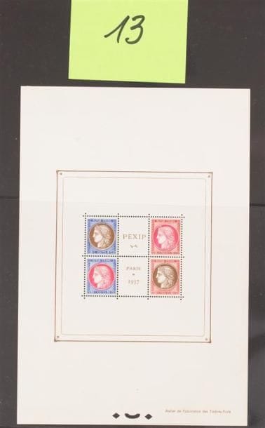 Bloc 3 */** Feuillet Pexip les 4 timbres...