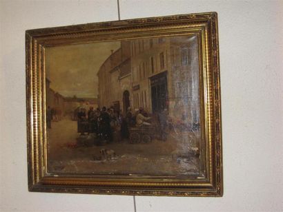 Attribué à A.BARROIS (XIXème siècle)
Scène...