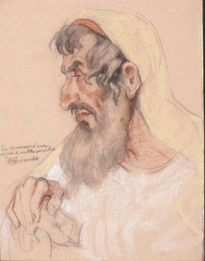 AUGUSTIN FERRANDO (1880-1957)
Portrait d'un...