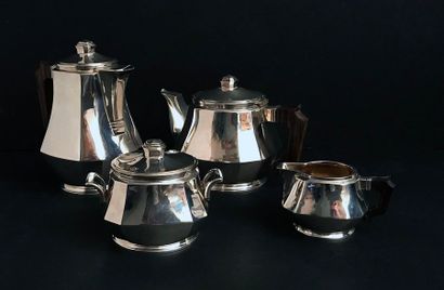 Service à thé et café Art Déco de 4 pièces...