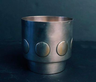 Timbale en argent uni 950°/°° Art Déco de...