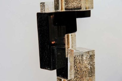 MURANO: Pair of constructivist lamps

black...