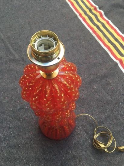 MURANO : Pair of lamps

red Murano glass...
