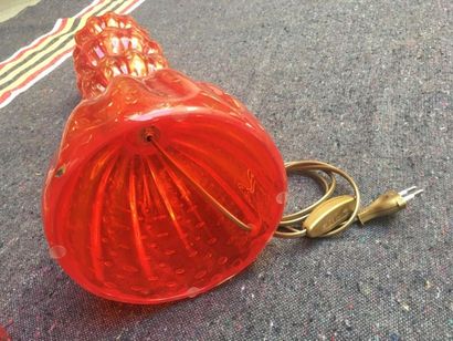 MURANO : Pair of lamps

red Murano glass...