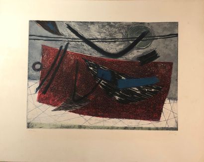 Henri GOETZ, gravure
Henri GOETZ (1909-1989)
Untitled.
Relief...