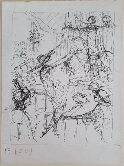 Philippe JULLIAN, Au spectacle, dessin
Philippe...